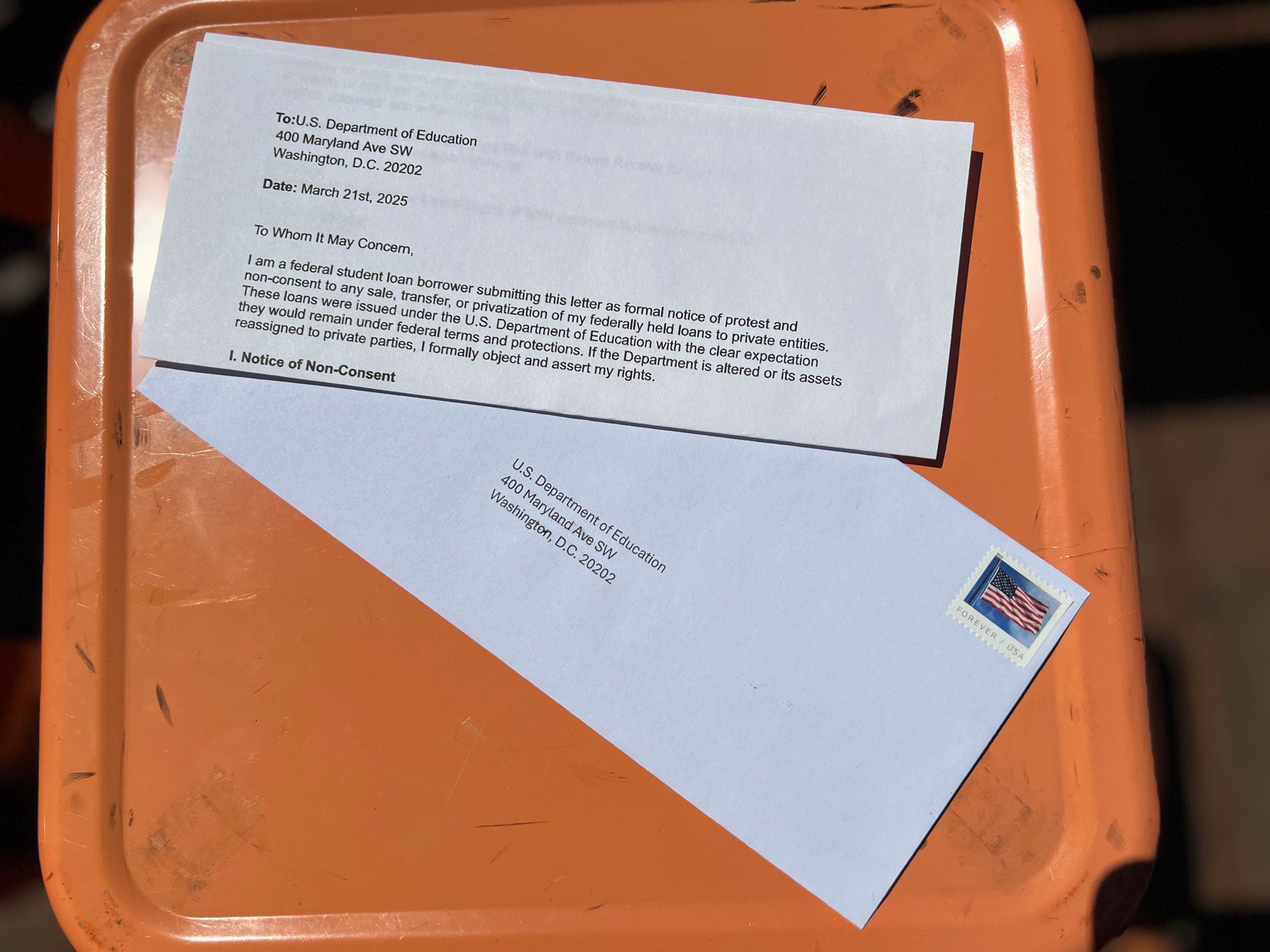 Certified Mail Protest Kit